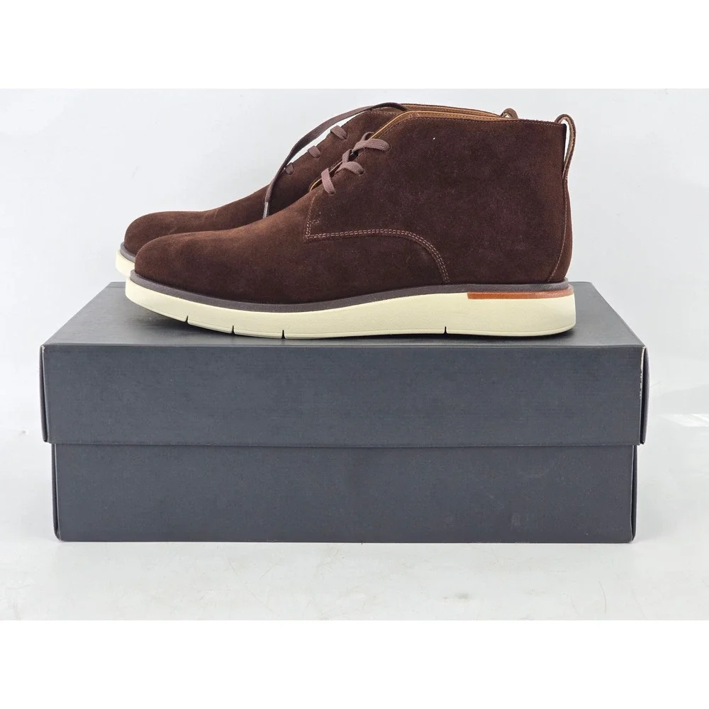 Allen Edmonds Carson Chukka Mens 8.5 EEE Brown Suede Boots -NEW